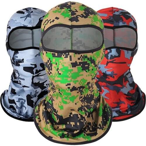 Outdoor Cycling Headwear Neck Warm Sport Scarf Windproof Face Cover Men Women Motorcycle Bandana Solid Color Camo Fishing Mask
