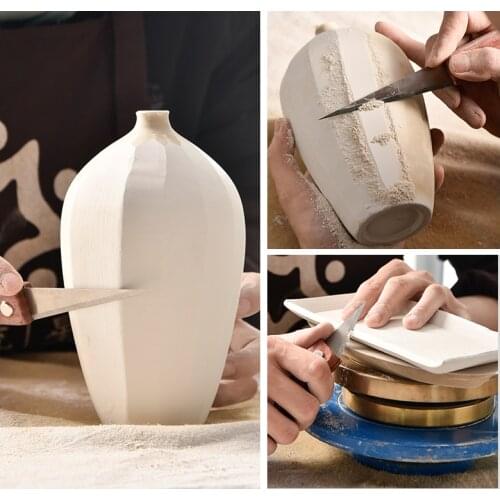 Pottery Cutting Knife Sculpture Tool Carving Craft Supplies Clay Sculpting Cutters Ceramic DIY Design Trimming Modelling Tool