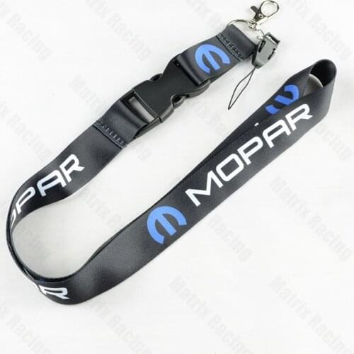 JDM Style MOPAR Logo Lanyard Cellphone JDM Refitting Racing Car Keychain ID Holder Mobile Neck Strap with Quick Release
