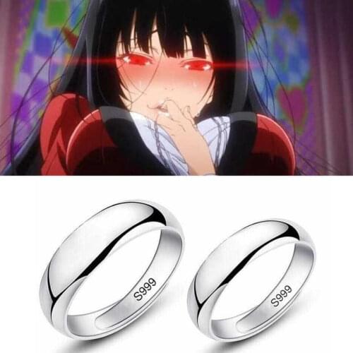 Kakegurui Ring Jabami Yumeko Ring Cosplay Props Glaze Simple Men Women Fancy Gift Lovers