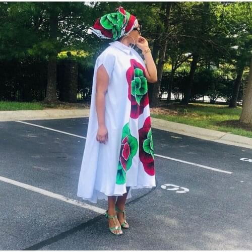African Dresses For Women African Clothes Africa Dress Print Dashiki Ladies Clothing Ankara Plus Size Africa Women Dress