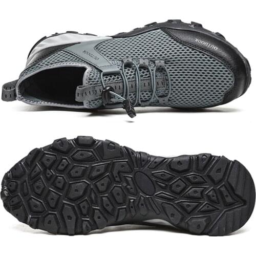 Summer Hiking Shoes Men Breathable Zaptillas Hombre Rubber Platform Jogging Chunky Sneakers 2021 Sports Shoes Size 39-48