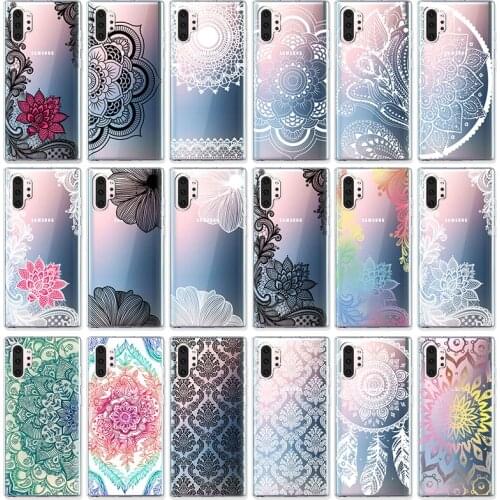 Mandala Lace Flower Cases For Samsung Galaxy S20 S21 S31Ultra S11 Plus FE S30 Lite a40 A50 A50S A30S A51 A21S A70 A71 S10 Etui