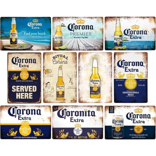 Metal Wall Art Beer Tin Sign Vintag Plates Personalized Decor Bar Pub Retro Artware Iron Painting Plaques Accessories 20x30CM