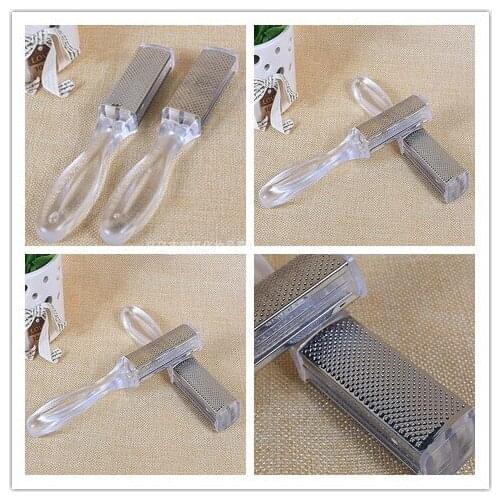 Fashion Hot Metal Clear Double Side Foot Rasp File Callus Remover Dead Skin Remover Pedicure Foot Care Tool