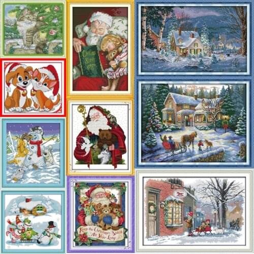 Oneroom cross-stitch kit cross stitch set Christmas series Counted Cross Stitch Kits Cross-stitch set Embroidery Needlework
