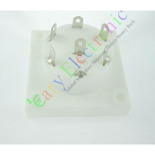 Wholesale and retail 2PCS 7 PIN ceramics shuguang VACCUM TUBE SOCKET SAVER AUDIO tube amp DIY parts free shipping