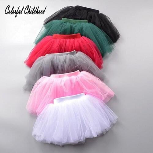 1-8Y Girl Clothes Toddler Tutu Skirt Kids Princess Girls Skirts Lovely Ball Gown soft Pettiskirt Children Clothing 7 colors