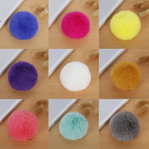 80mm Pom Piel Soft Pompones Fluffy Plush Crafts DIY Pom Pompoms Ball Furball Home Decor Dress Jewelry Scarf Sewing Accessories