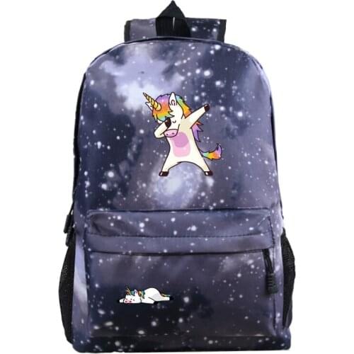 DAB Unicorn Backpack School Rucksack Fashion New Pattern Backpack Beautiful Men Women Boys Girls Back to School Gift Bookbags