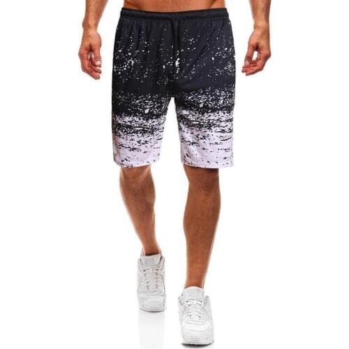 Running shorts mens running sports shorts summer fashion gradient sports shorts mens training gym fitness fitness shorts s-4xl