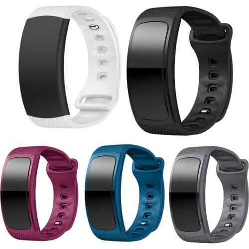 Silicone Watchband accessories strap replacement Wristband For Samsung Gear Fit 2 Pro Band Luxury