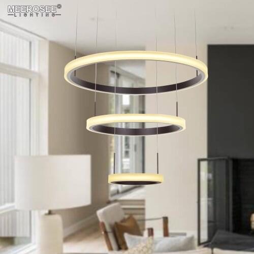 Modern LED Pendant Lights 3 Circle Rings Pendant Lamp For Foryer Living room LED Lustre Hanging Ceiling Luminaires