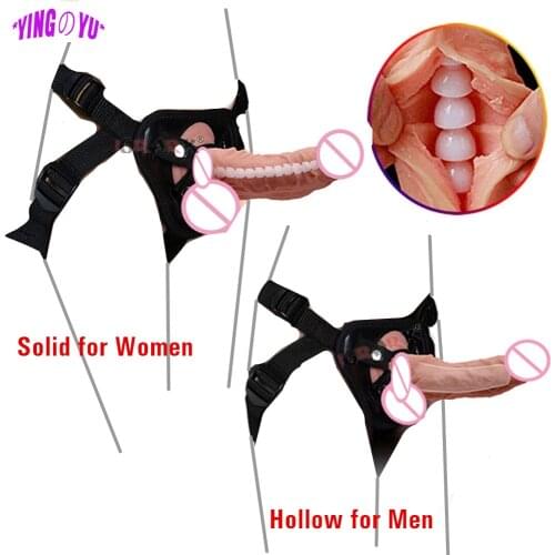 Wearable Realistic Dildo Pants Lifelike Penis Panties Vagina Anal Erotic Sex Toys for Women Men Strapon Harness Belt Adult Games