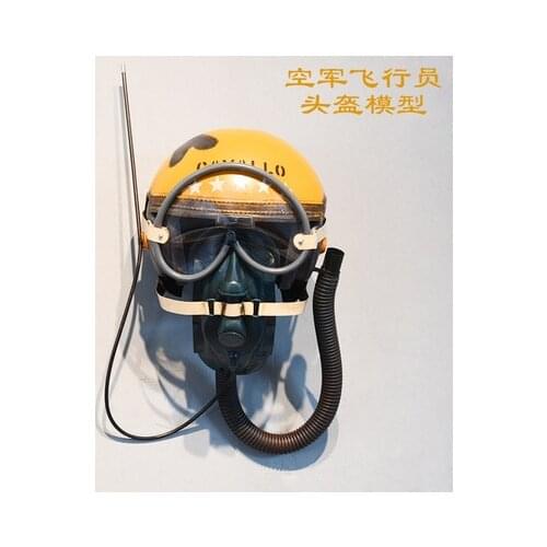 Vintage wrought iron air force pilot helmet model wall decoration bar net brown wall hanging wall decoration photography props