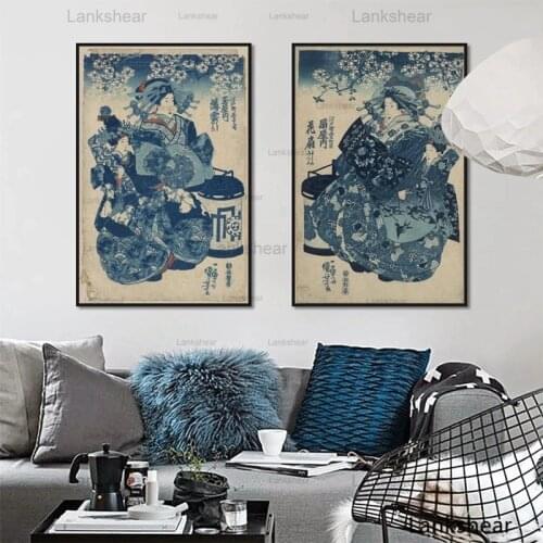 Japanese Ukiyoe For Canvas Painting Posters And Prints Decoration Oil Painting Wall Art Pictures Home Decor For Living Room