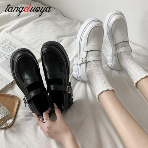2021 Low Heel Women Shoes Models Mary Jane Shoes Womens Japanese High Heels Platform Shoes Harajuku Vintage Lolita Shoes Heels