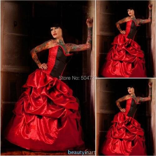 Custom-madeR-733 Vintage Costumes 1860s Civil War Southern Belle Ball wedding Dress/Gothic Lolita Dress Victorian dresses