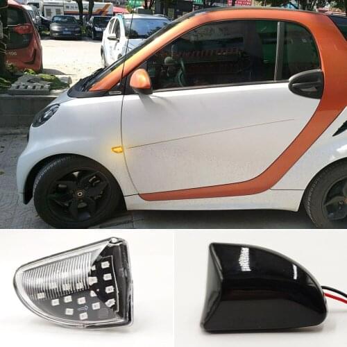 1 Pair Dynamic turn signal side light marking light for Mercedes Smart Fortwo W451 2007 2008 2009 2010 2011 2012 2013 2014 2015