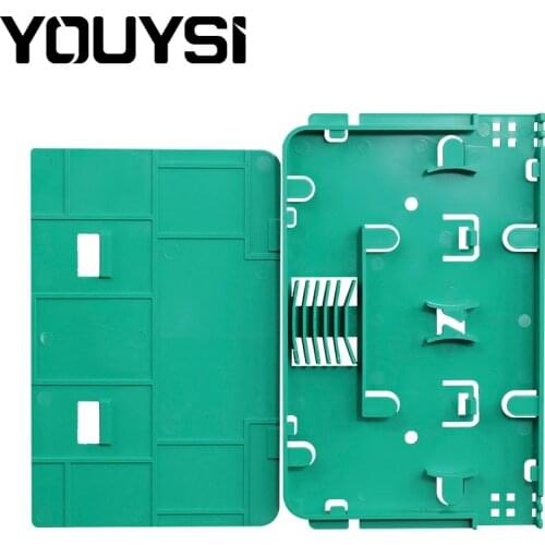 YOUYSI 10PCS 6 Cores Green Fiber Optic Splice Tray Fiber Optic Terminal Box
