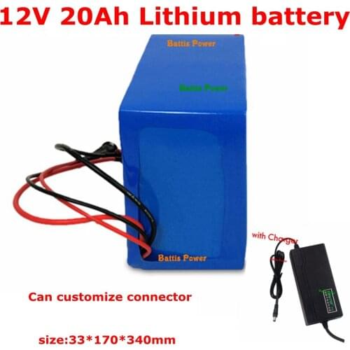 12v 20ah Lithium Ion Battery for Power Baby Child Electric Motorcycle Golf Trolly Cart Scooter 150w 200w 350w +3A Charger