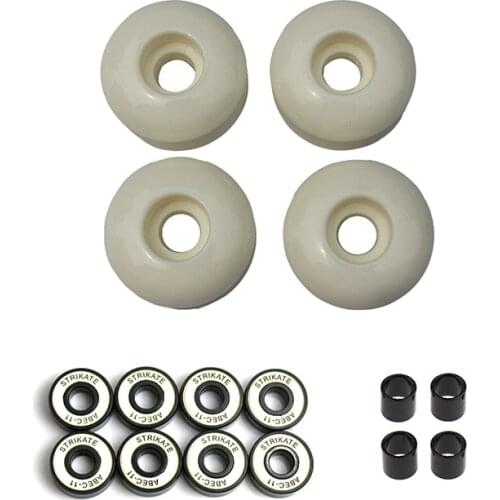 4Pcs/Set Skateboard Longboard Wheels 52mm SHR102A Road Skate Action Motion Wheels with 8Pcs Bearing 4Pcs Spacers