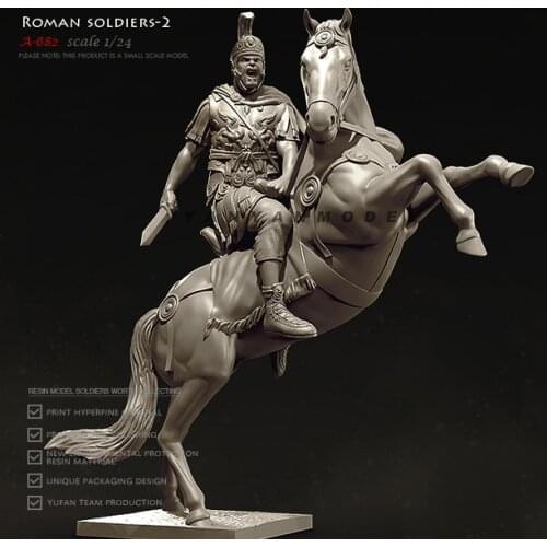 75mm 1/24 Resin model kits figure colorless and self-assembled A-682