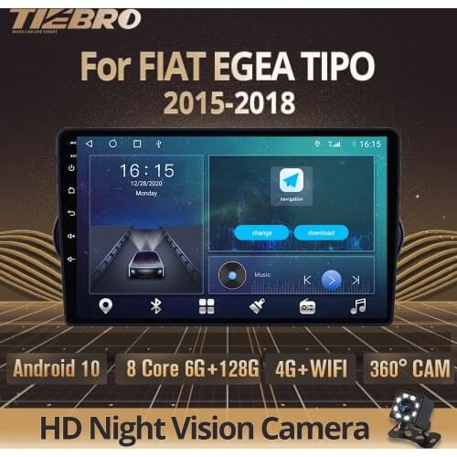 2DIN Android10.0 Car Radio For FIAT EGEA TIPO 2015-2018 GPS Navigation Stereo Receiver DSP Auto Radio Car Multimedia Player IGO