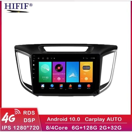 Android 10 2GB+32GB DSP Car Radio multimedia Video player GPS Navigation For hyundai Creta ix25 2 din no dvd