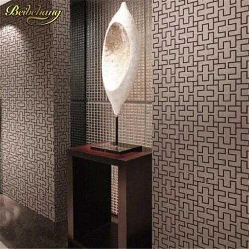 Beibehang papel de parede. Vintage geometric modern wallpaper pvc embossed dining room brick background wall wallpaper for livin