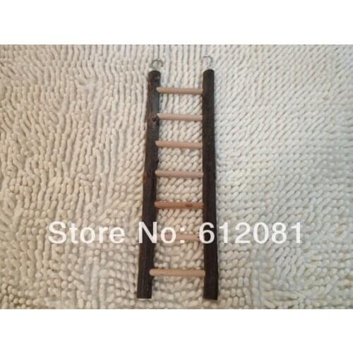 Free shipping BAR LADDER SWING BIRD TOY parrot cage toys cages macaw natural wood 1pc