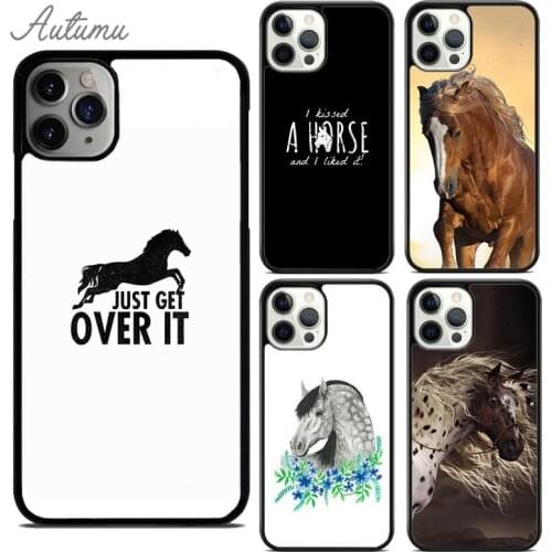 Horse Pony Pattern Phone Case for iPhone 11 12 Pro Max mini X XR XS SE 2020 5 6S 7 8 Plus Samsung Galaxy S8 S9 S10 Cover shell