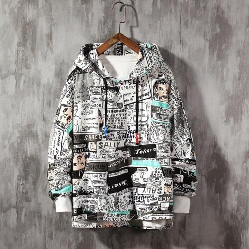 Mens Hoodies 2020 Spring Oversized Japanese Streetwear Sweatshirt Hip Hop Harajuku Sweatshirts Male Anime Hoodie Men Y251