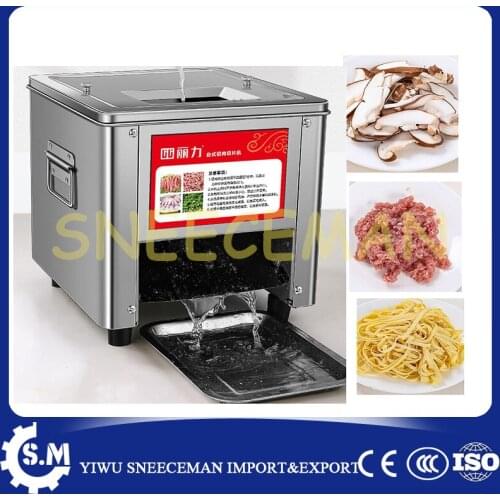 150kg/h Stainless Steel Fully Automatic 850W Shred Slicer Dicing Machine Electric Vegetable Cutter Grinder