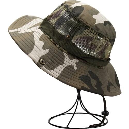 Camouflage Tactical Cap Boonie Military Hats Army Caps Hunting Outdoor Hiking Fishing Sun Protector Fisherman Cap
