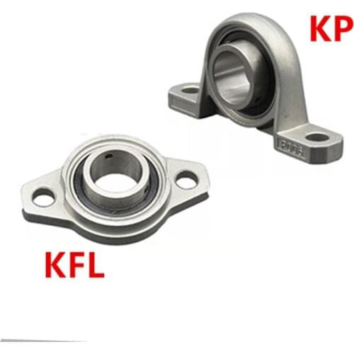 KFL08 Pillow Block Bearing 8mm Bore Diameter Zinc Alloy Rhombic Flange Bearing For CNC KP001 KP08