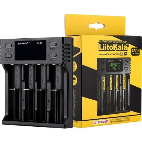 LiitoKala Lii-PD4 Lii-402 Lii500 battery Charger for 18650 26650 21700 18350 AA AAA 3.7V/3.2V/1.2V/ lithium NiMH battery