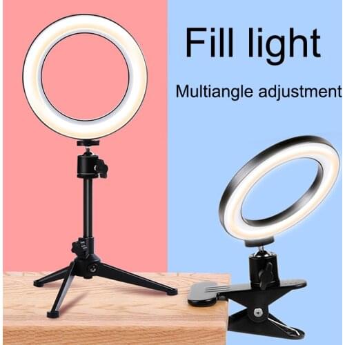 MAMEN 6 8 Inch Selfie Ring light Video Photography LED Dimmable USB Ring Lamp For Makeup Beauty Lamp Youtube Live Streaming