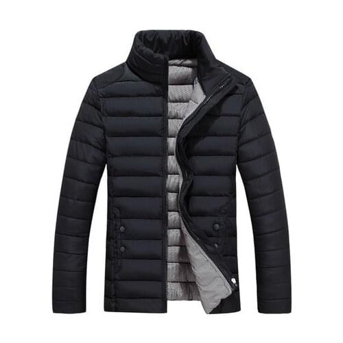 Men Jacket Winter Short Slim Wadded Jacket 2020 Hot Sale Down Cotton Padded Man Coat Thick Outwear Casual Parkas Plus Size HJ533