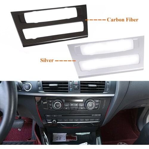 Car Radio Fascia Frame Trim, For-BMW X3 X4 F25 F26 Air Conditioning Volume Adjustment Frame Decoration