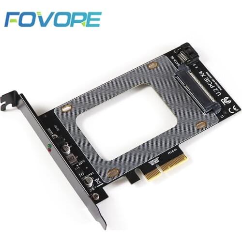 PCI-E Riser 3.0 4X to U.2 SFF-8639 Adapter PCIe U2 SSD to PCI Express Card Support U.2 SSD 2.5" SATA SSD to PCI-E X4 Riser Card