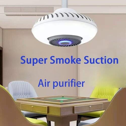 Gold/White Pendant Air purifier Light Pub Home Modern lamp for Smoking Table Living Room Purification rise and fall Chandeliers