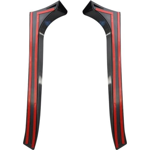 1 Pair Carbon Grain Car Tail Deflector Rear Side Window Spoiler Visor Replacement for Golf 6 MK6 GTI/GTR/GTD 2008-2013