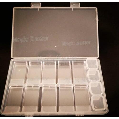 10+4 box Wholesale Packaging Small Box Chip Box Storage diamond mosaic Transparent Plastic Small Product Gadgets Box