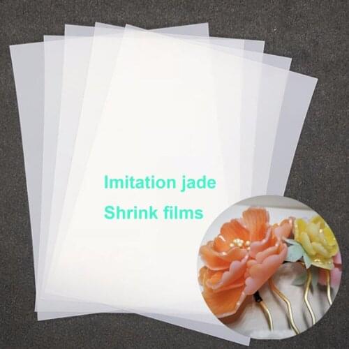 10pcs/lot Superior quality Shrinks film Plastic Sheet DIY Imiation jade effect shrink films