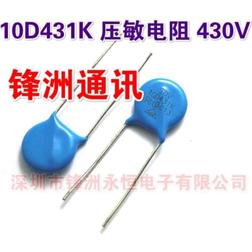 100pcs/10D431K 430V Varistor 10K431
