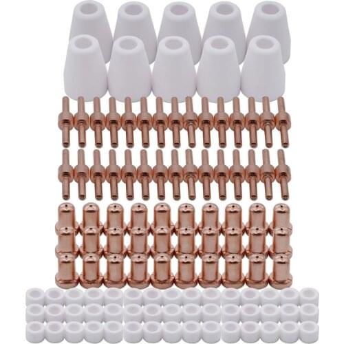 115pcs Plasma Electrode Tip Nozzle Extended Consumable KIT For PT-31 WSD-LG40 Plasma Cutter Torch