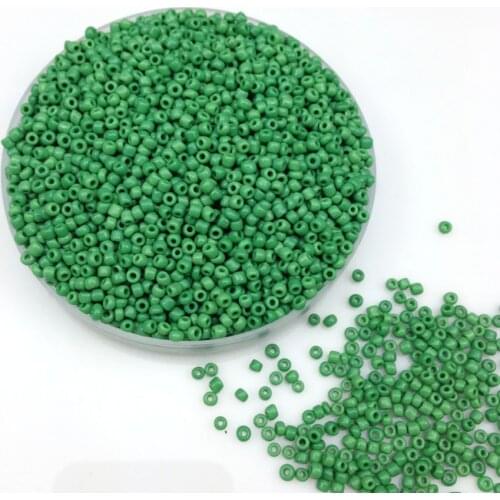 16g 1000pcs 2mm 12/0 Green Neon Color Opaque Round Loose Spacer Beads Cezch Glass Seed Beads Handmade Jewelry DIY Garment Bead
