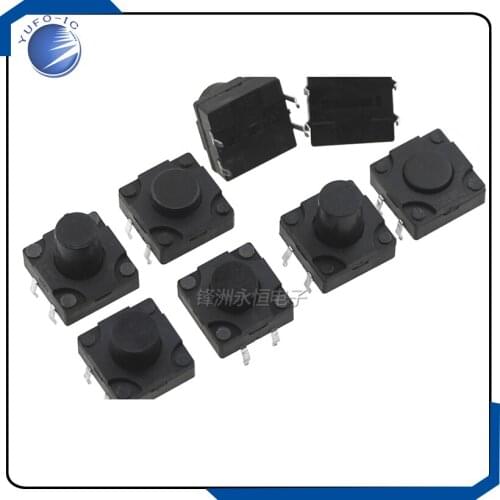 20PCS 12*12*5/6/7/7.5/8/8.5/9/10/11/12/12.5 mm micro Tactile Push Button switch 12*12*5 6 7 8 9 10 11 12MM dust/water proof