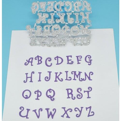 26 English letters metal cutting mold scrapbook photo album decoration DIY handmade art